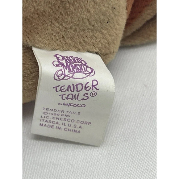 PRECIOUS MOMENTS Tender Tails Squirrel 6”  Plush Stuffed Toys - Picture 9 of 13